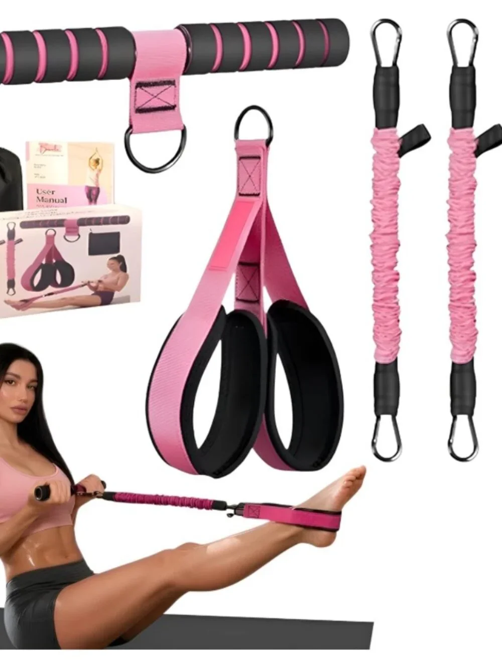Upgraded Pedal Resistance Band with Handles